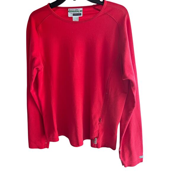 ExOfficio Buzz Off Insect Repellent long sleeve base layer women’s red sz L - Picture 1 of 7